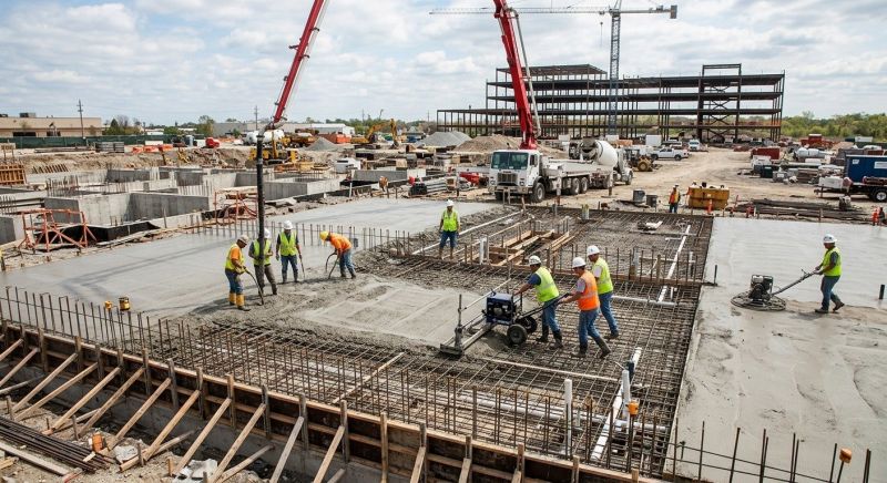 Commercial Slab Construction in Covington, GA