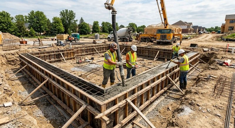 Foundation Pouring in Covington, GA