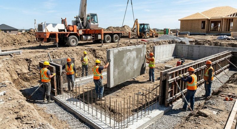 Foundation Wall Pouring in Bethlehem, GA