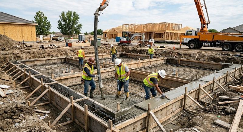 Poured Foundation Installation in Covington, GA